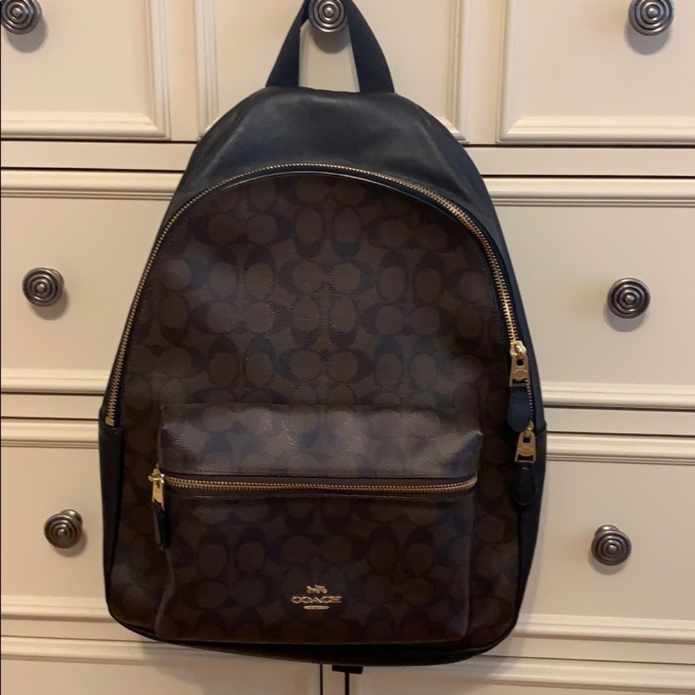 COACH women’s brown backpack